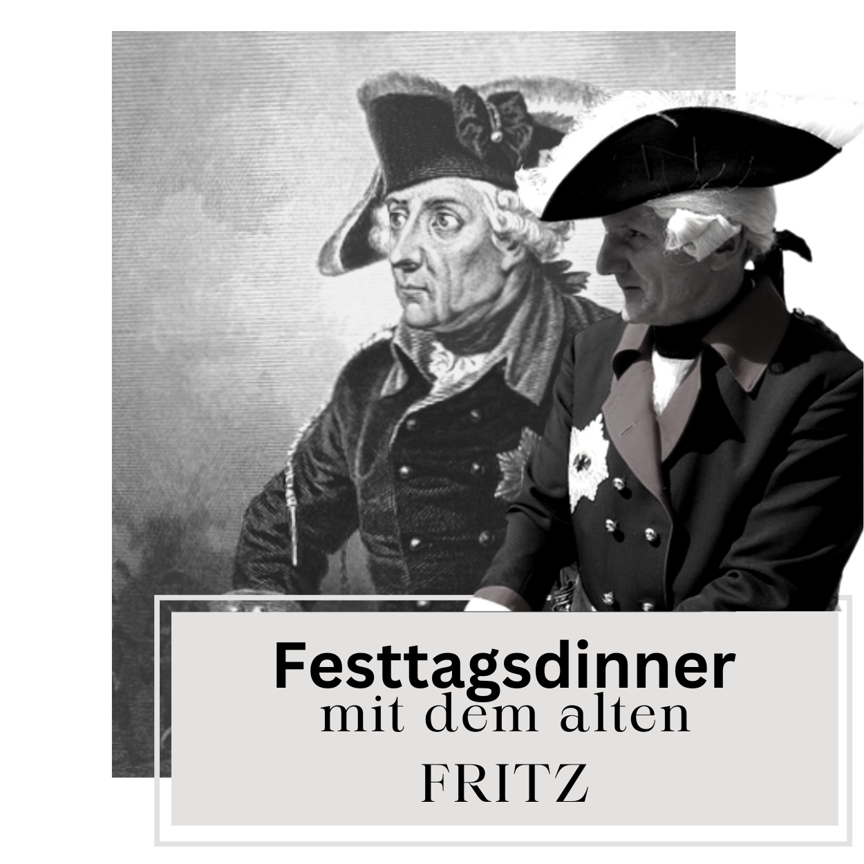 DINNER 2.ADVENT mit Rüdiger Budeck als „Alter Fritz“ - Schloss 