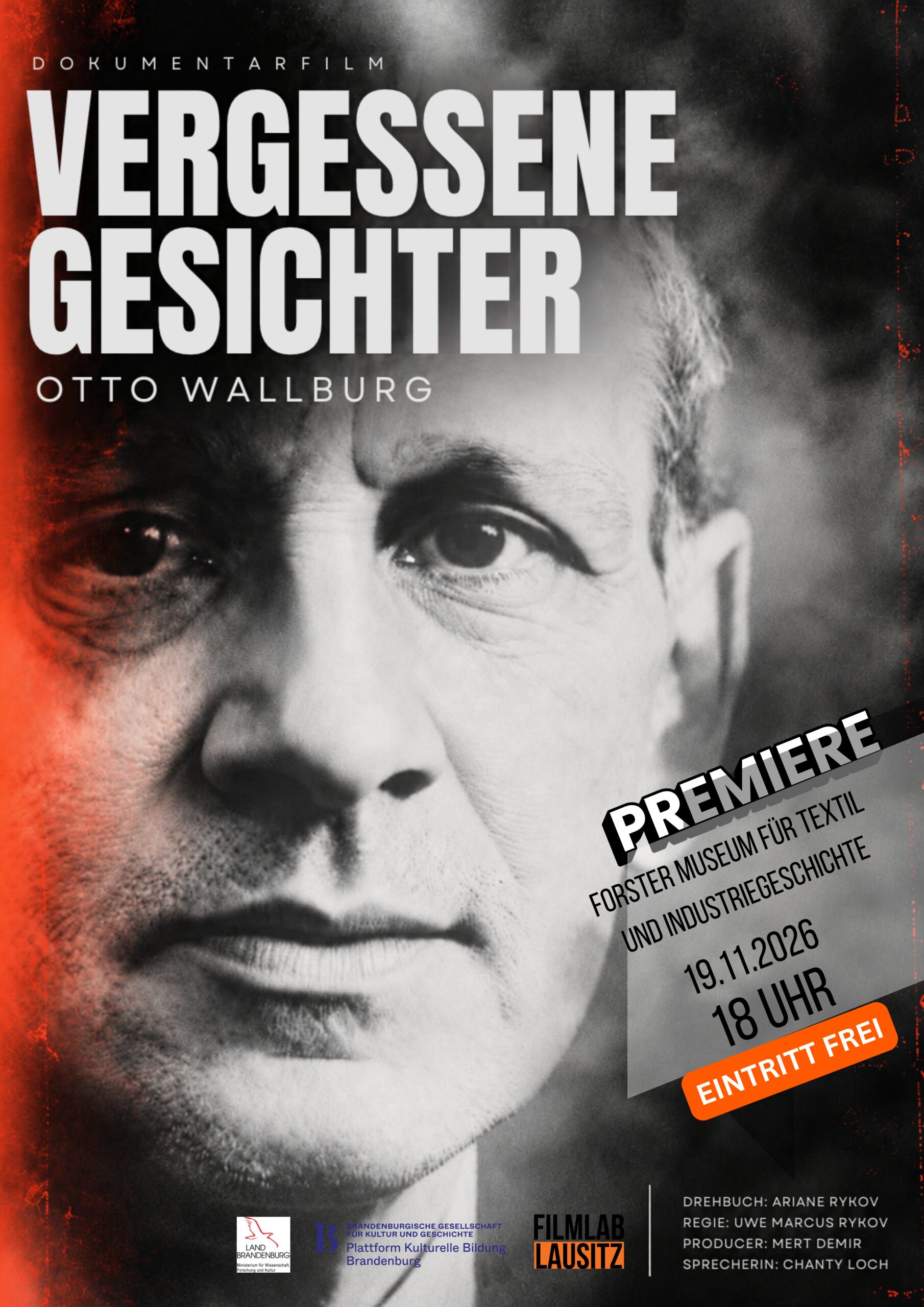 Filmplakat ohne Text Unsichtbare Spuren Otto Wallburg (1)